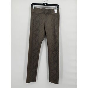 BAGATELLE NYC Faux Suede Python‎ Snake Leggings Olive Green MEDIUM Nordstrom